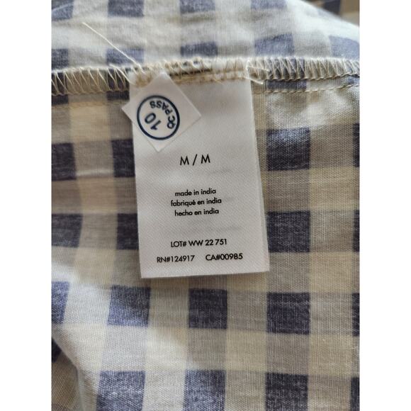 WeWoreWhat Smocked Midi Dress Gingham in Whisper White Women's Size Medium - Picture 8 of 10